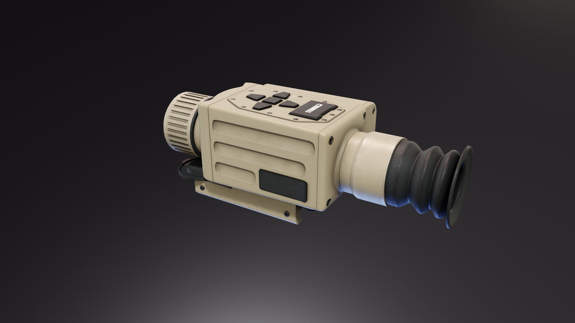 Nighthunter S35 Thermal Scope Low-poly 3D model_2