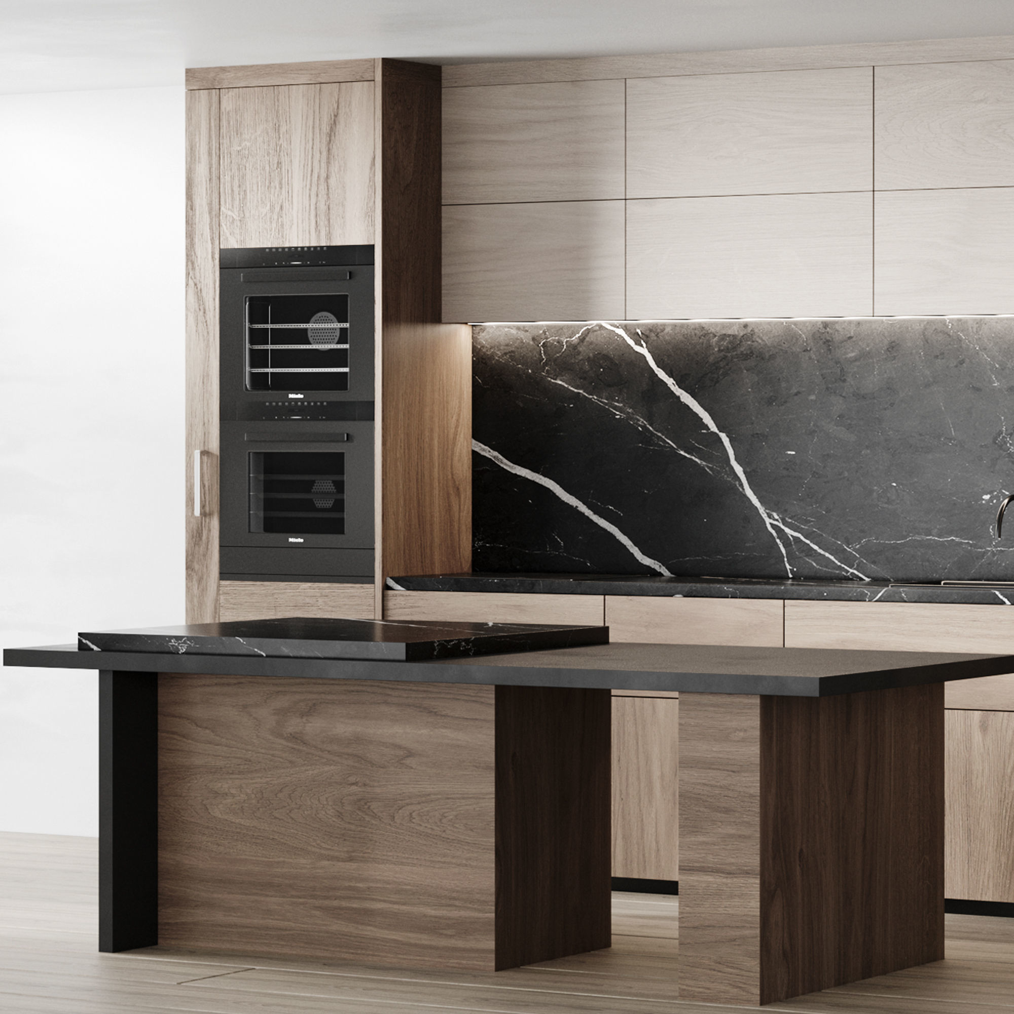 Modern Kitchen 001 3D model_2