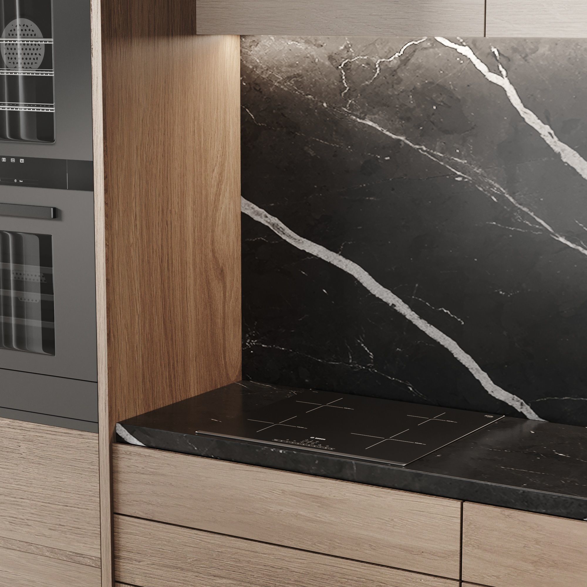 Modern Kitchen 001 3D model_1