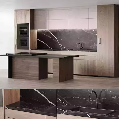 Modern Kitchen 001 3D model