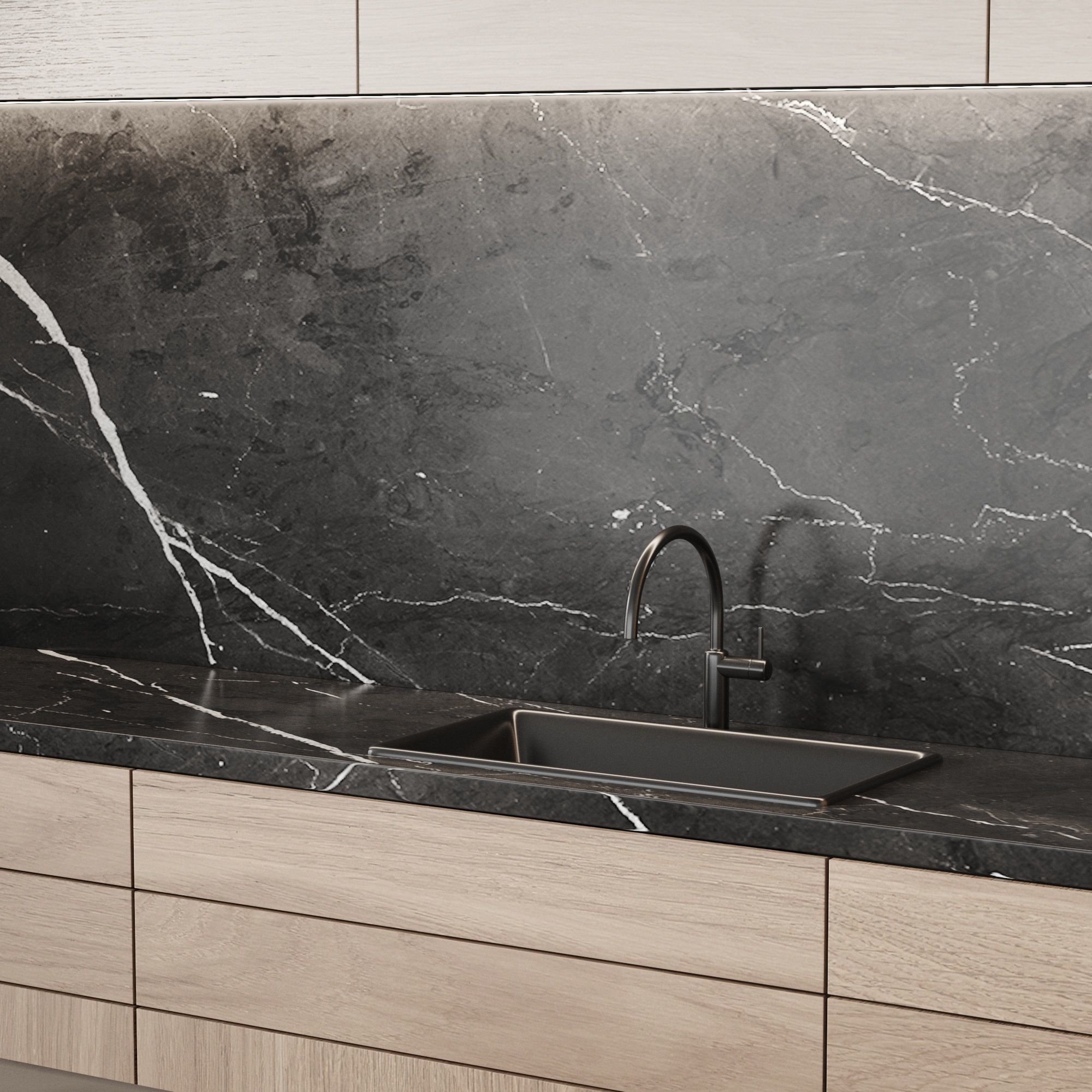 Modern Kitchen 001 3D model_3