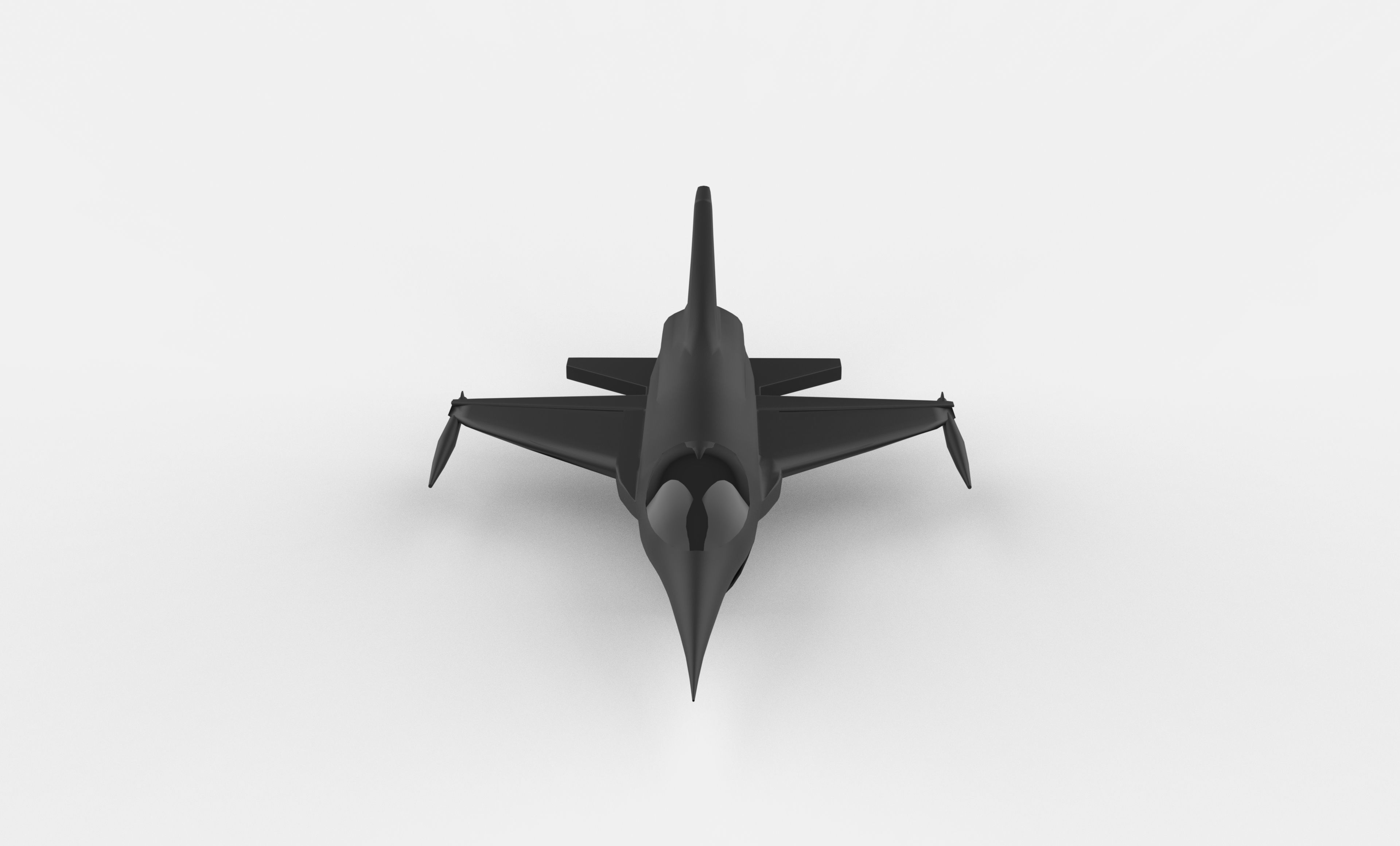 plane Low-poly 3D model_8