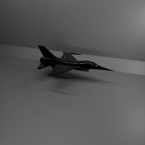plane Low-poly 3D model