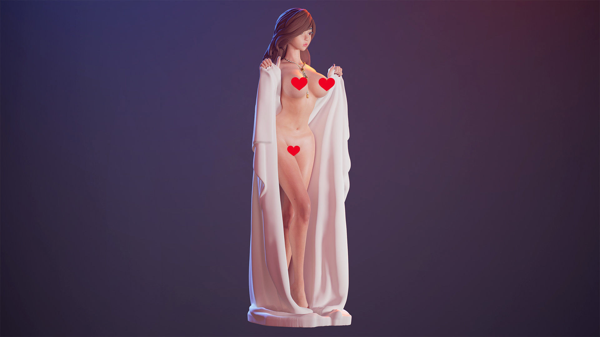 3D Print model - Cute girl in a towel d 3D print model_6
