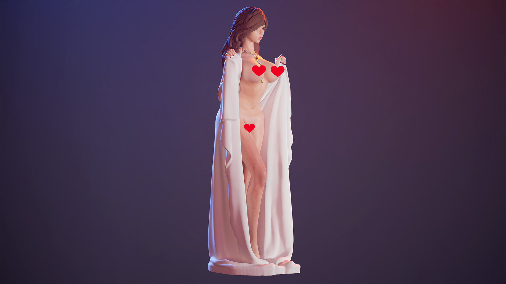 3D Print model - Cute girl in a towel d 3D print model_10
