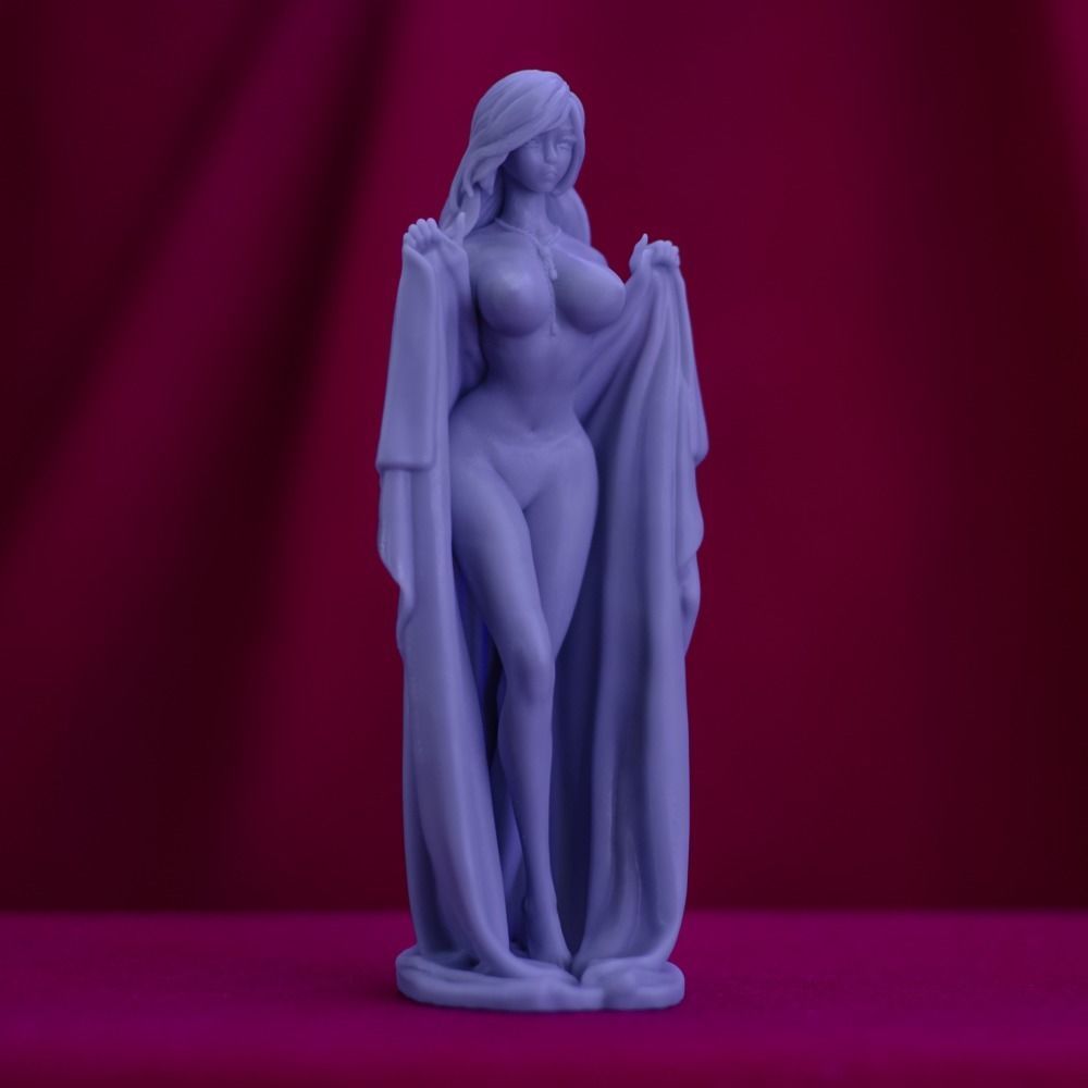 3D Print model - Cute girl in a towel d 3D print model_3