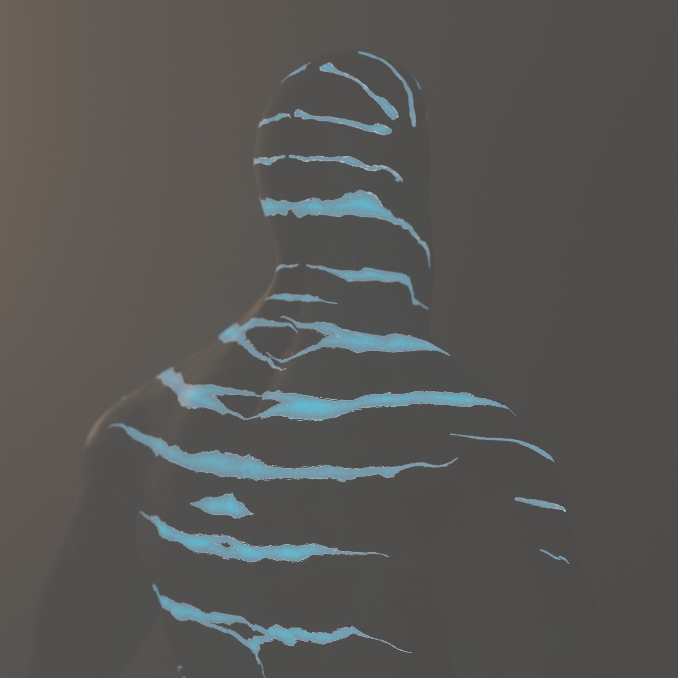 Horror creature Low-poly 3D model_16