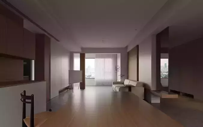 Modern Apartment 3D Model 3D model
