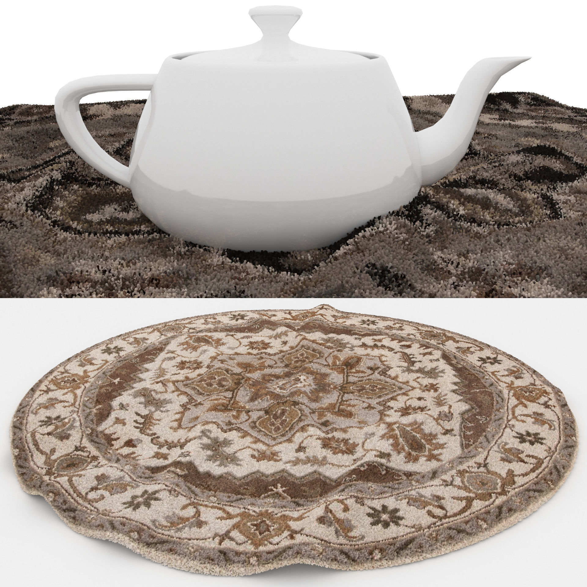 Rugs No 869 Low-poly 3D model_1