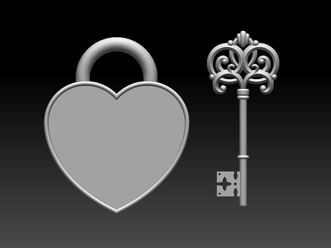 KEY LOCK 3D print model_4