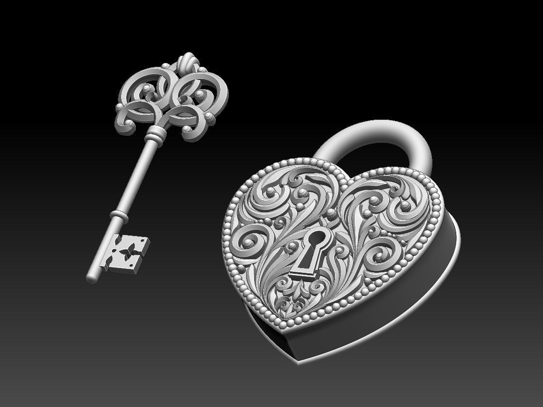 KEY LOCK 3D print model_11