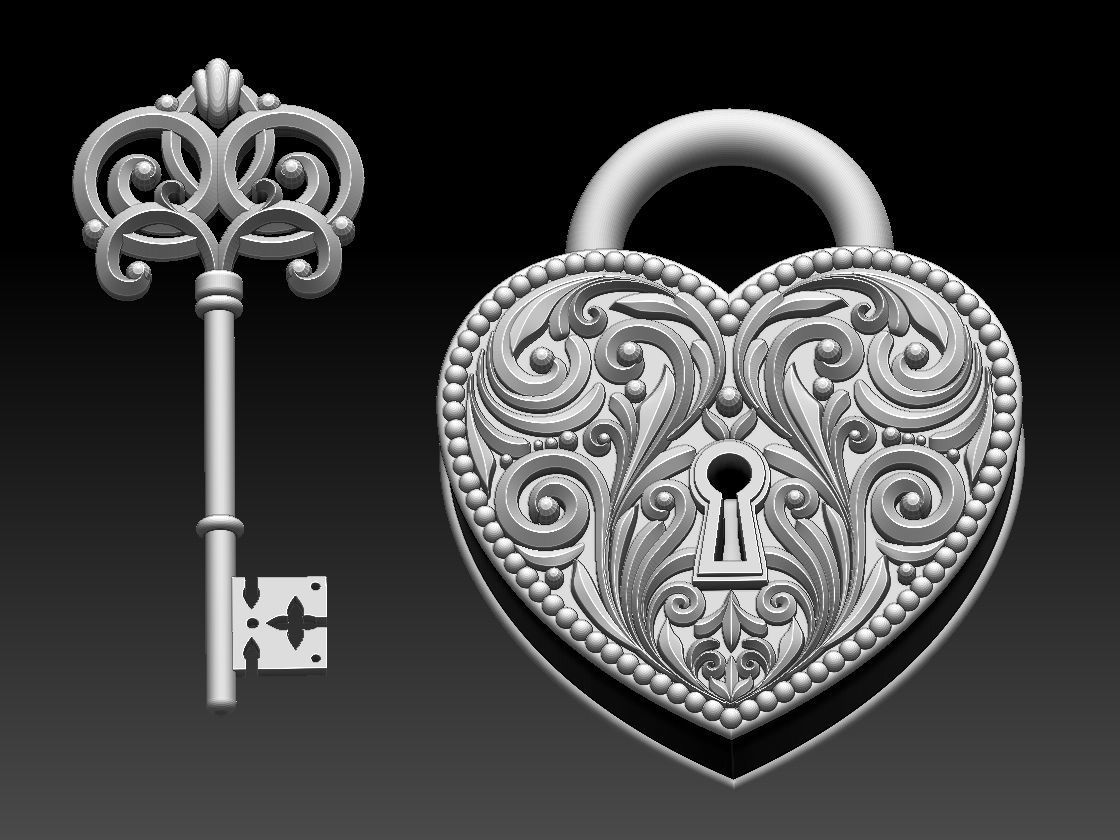 KEY LOCK 3D print model_3