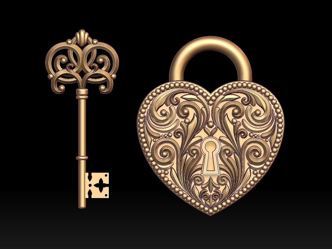 KEY LOCK 3D print model_1