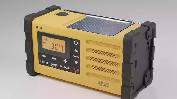Emergency Radio SANGEAN MMR-88 Low-poly 3D model