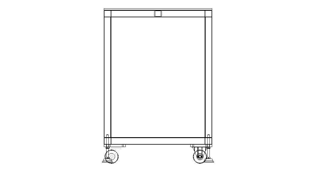 Mobile Steel Workbench WL67 3D model_6