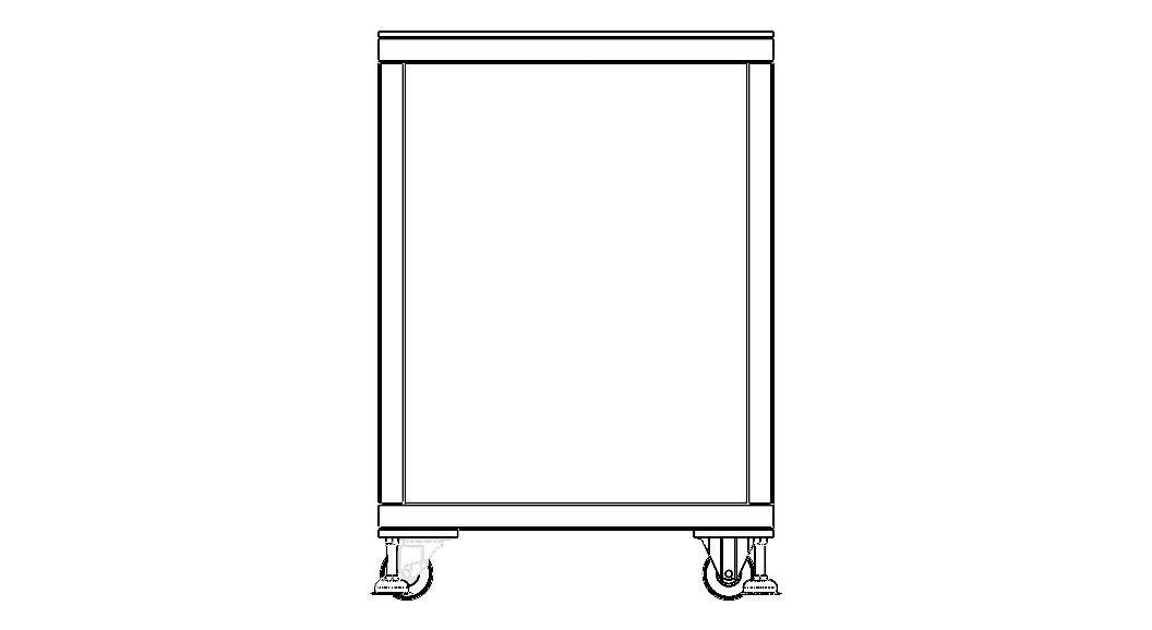 Mobile Steel Workbench WL67 3D model_4