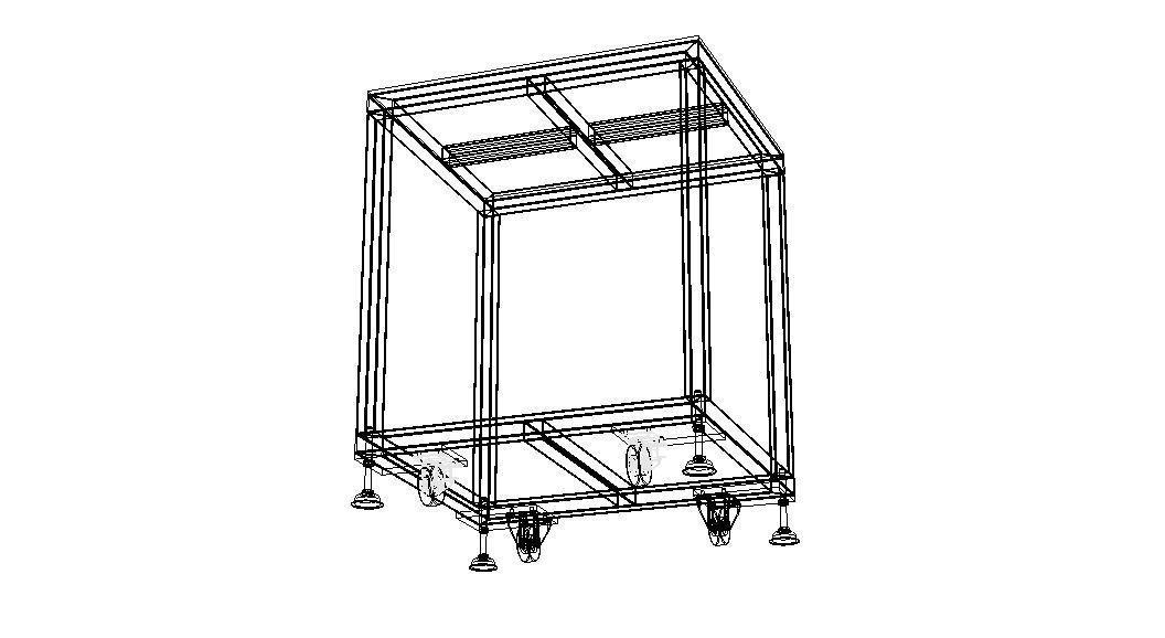 Mobile Steel Workbench WL67 3D model_15