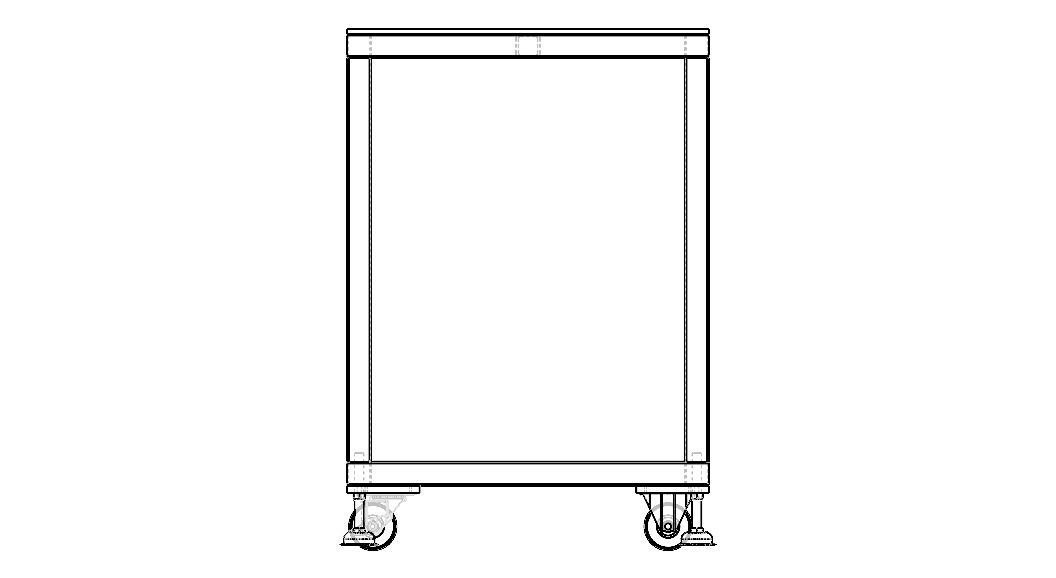 Mobile Steel Workbench WL67 3D model_5