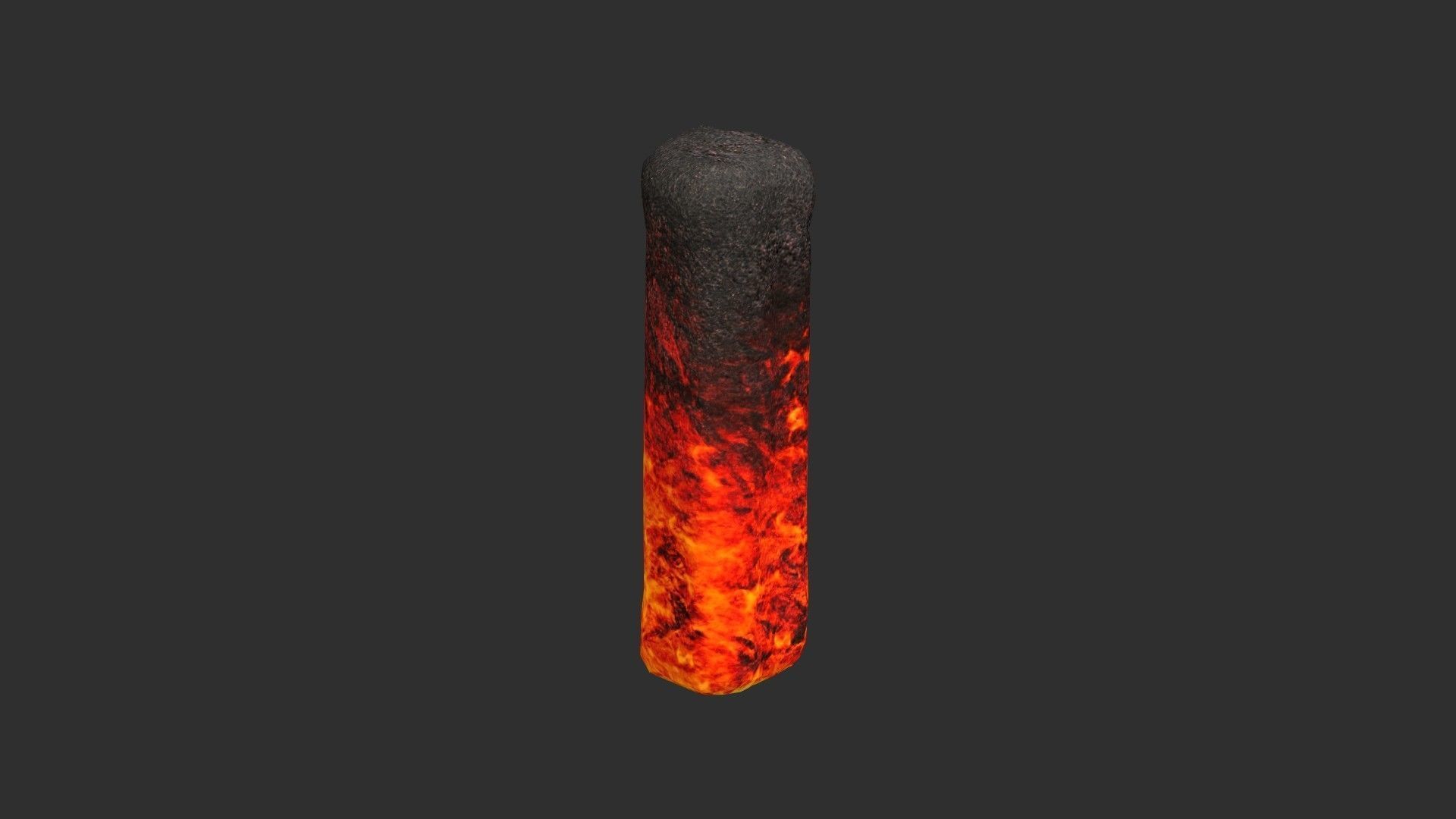 Rock Set 01 - Lava Low-poly 3D model_5