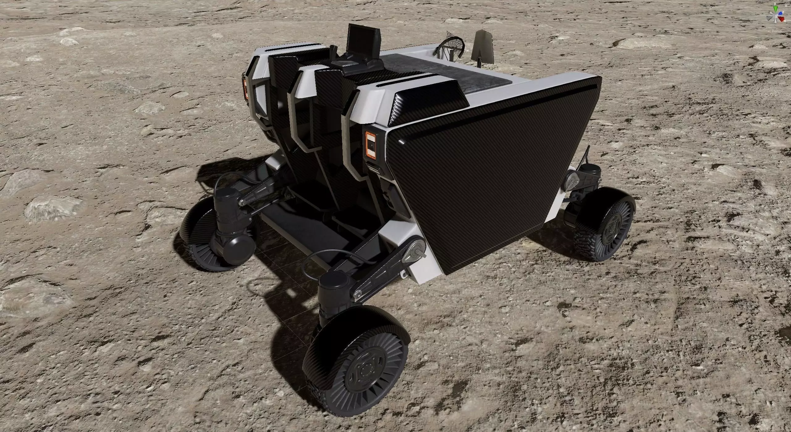 FLEX Moon Rover PBR Low-poly 3D model_0