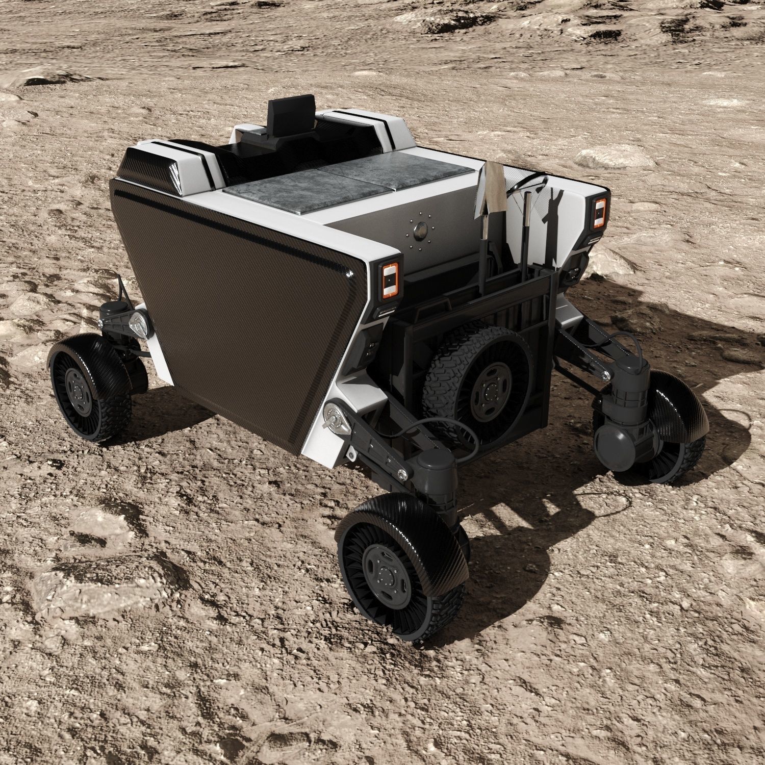 FLEX Moon Rover PBR Low-poly 3D model_9