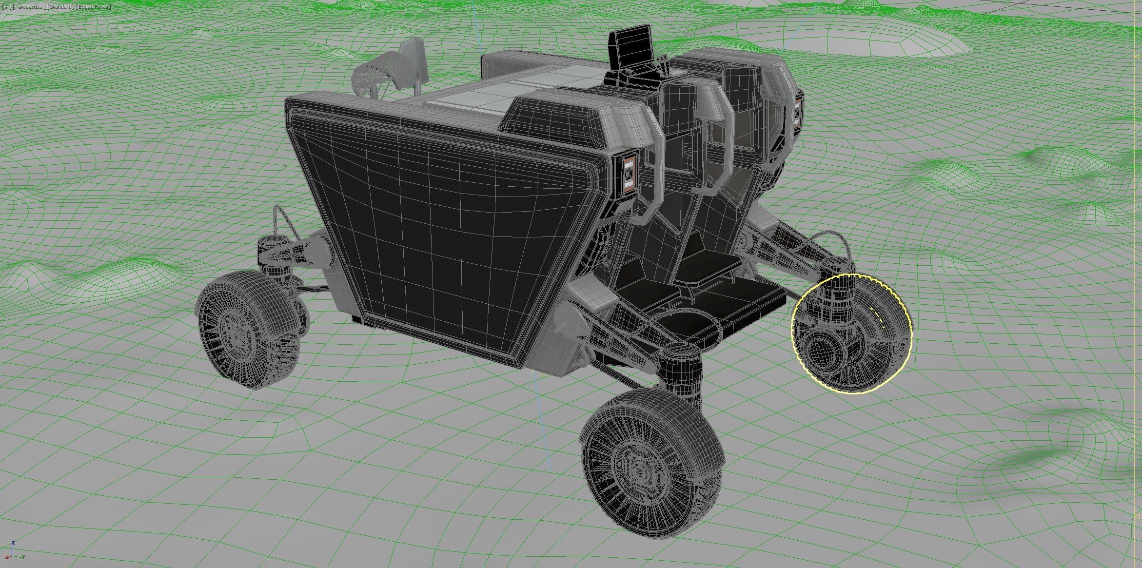 FLEX Moon Rover PBR Low-poly 3D model_16