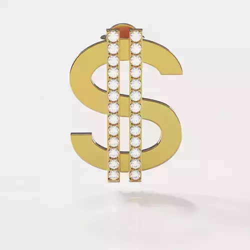 Mono Earrings Studs with stones Dollar