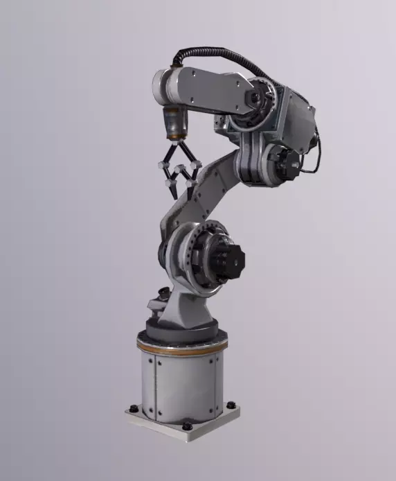 Robotic Arm Low-poly 3D model_0