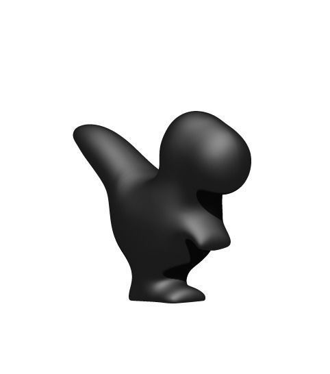 T-Rex Statue 3D print model_1