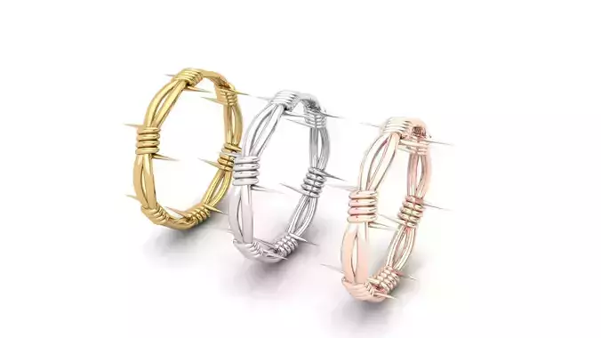 Barbed wire   Brand Ring 3D print model