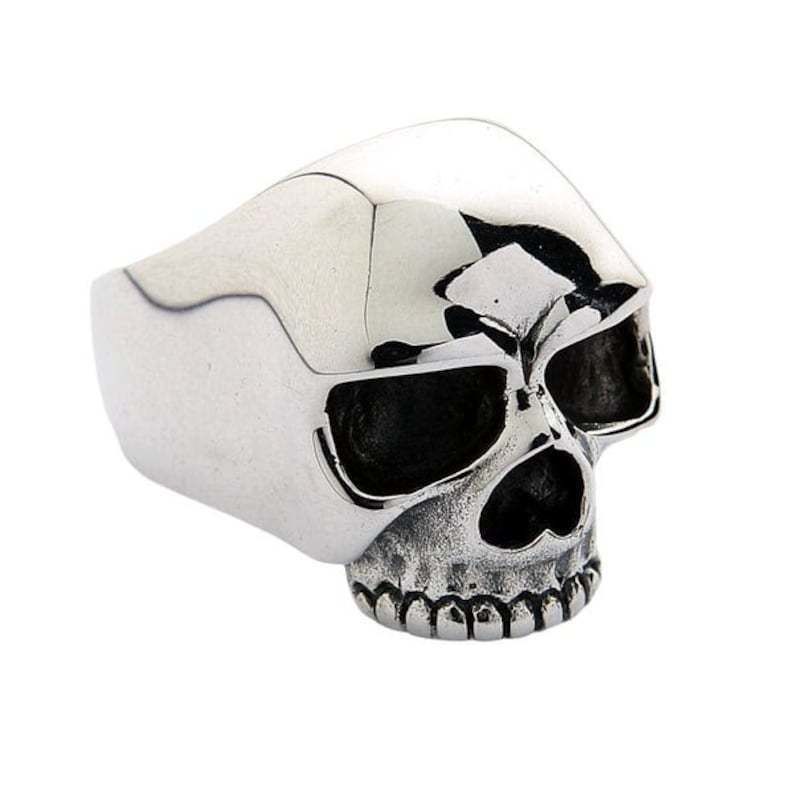 Skull Ring 3D print model_1