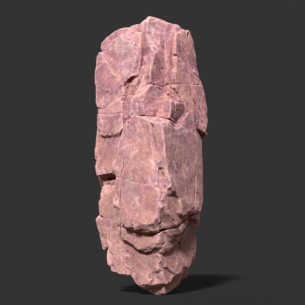 Low poly Desert Modular Rock 230426 Low-poly 3D model_4
