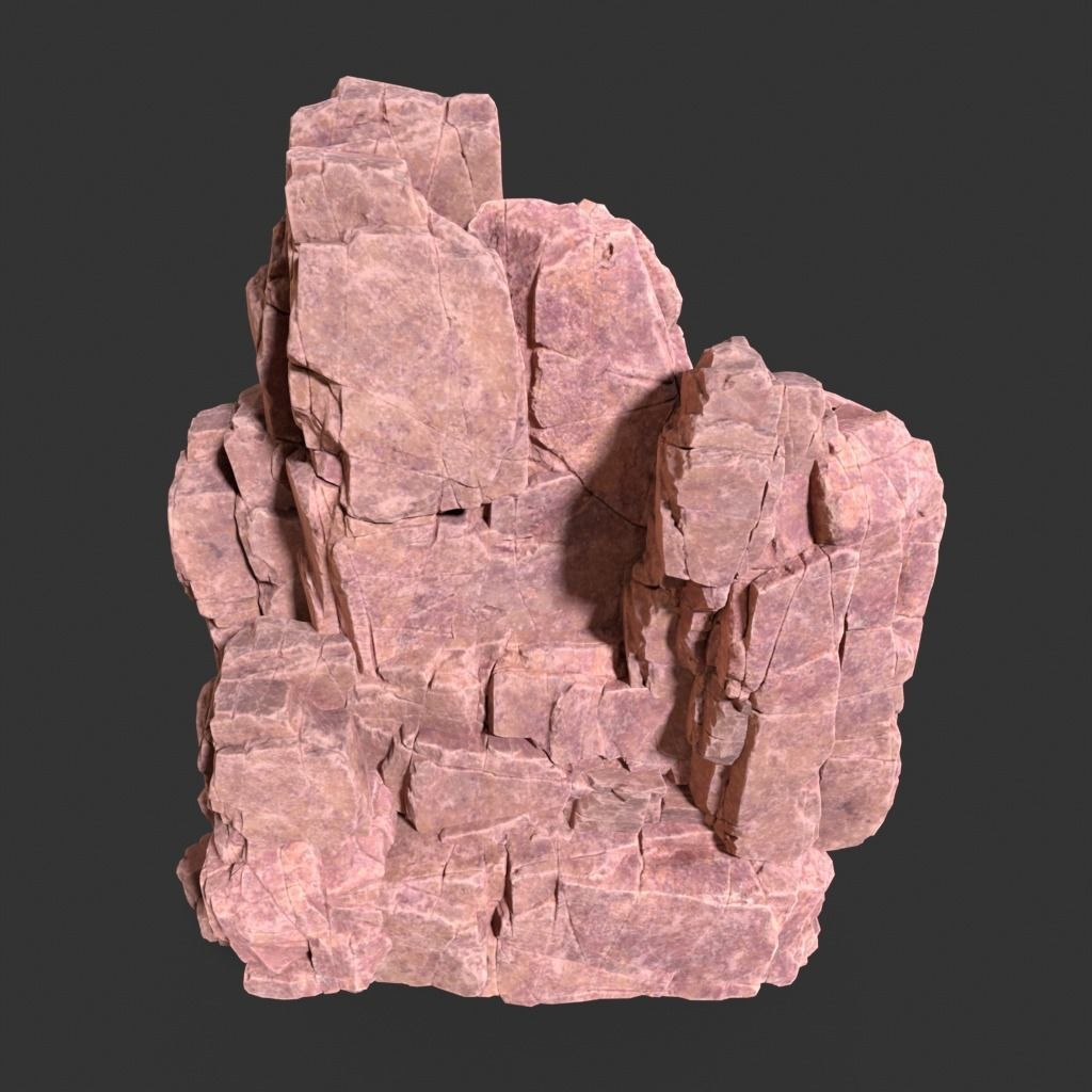 Low poly Desert Modular Rock 230426 Low-poly 3D model_12