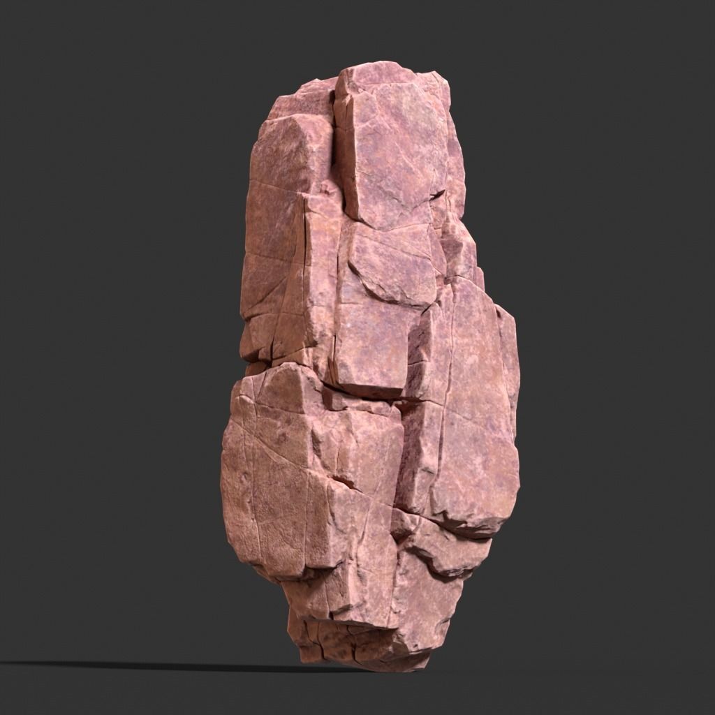 Low poly Desert Modular Rock 230426 Low-poly 3D model_7