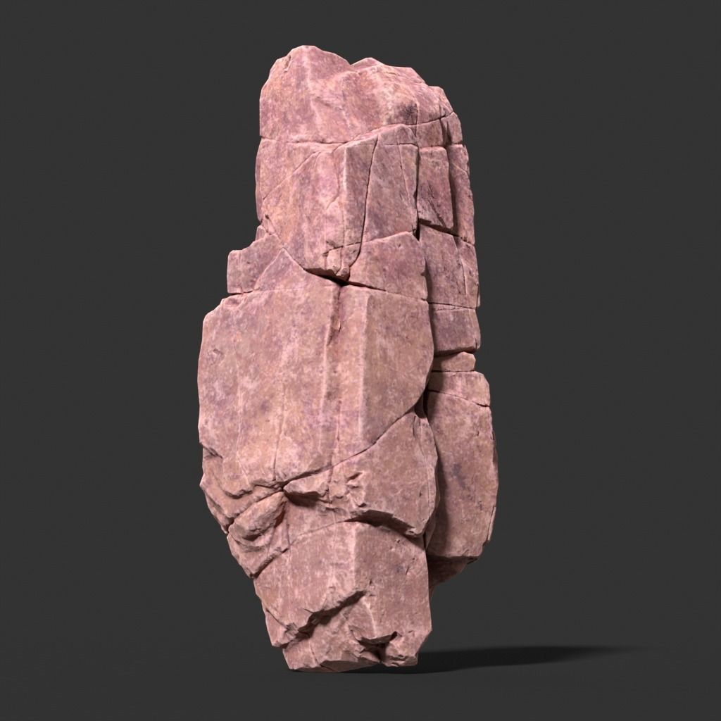 Low poly Desert Modular Rock 230426 Low-poly 3D model_5