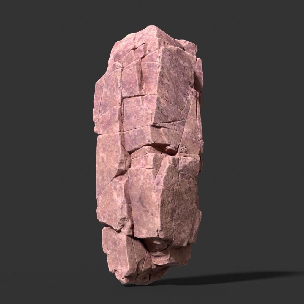Low poly Desert Modular Rock 230426 Low-poly 3D model_6