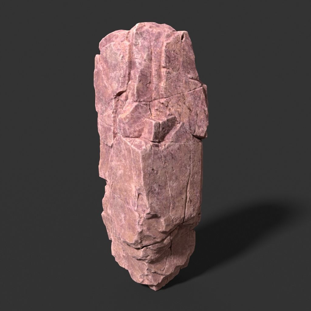 Low poly Desert Modular Rock 230426 Low-poly 3D model_9