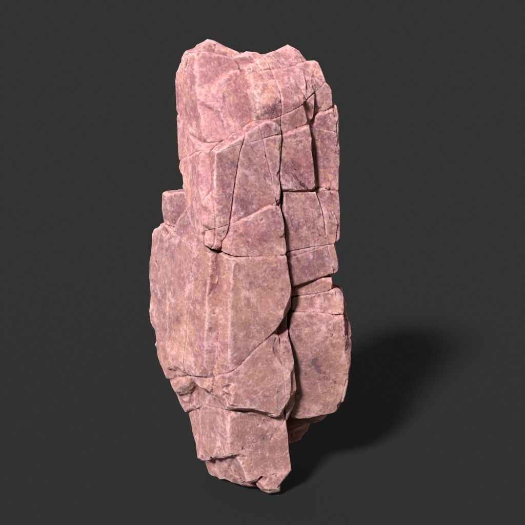 Low poly Desert Modular Rock 230426 Low-poly 3D model_10