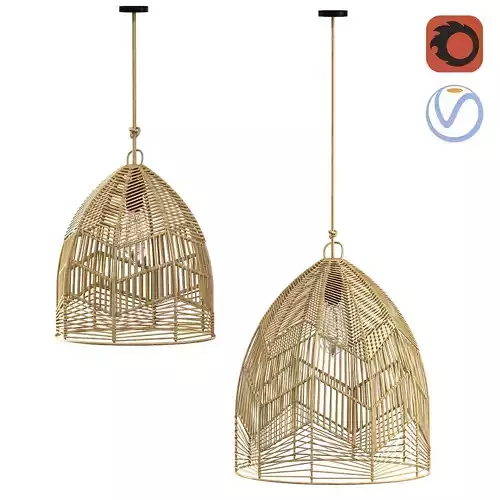 Bazar Bizar Bala Pendant Natural L 3D model