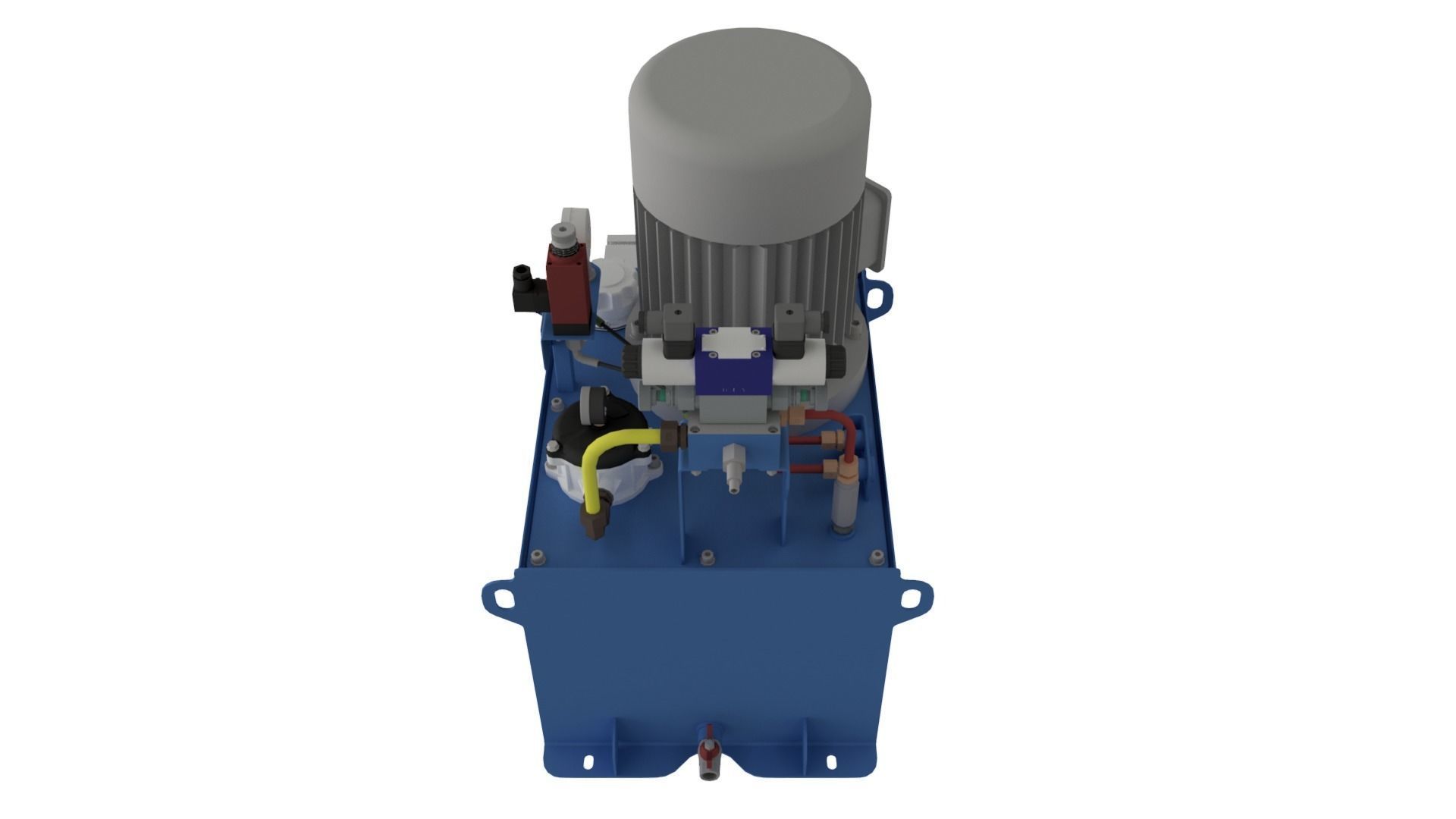 Hydraulic Power System Self-Contained 3D model_6