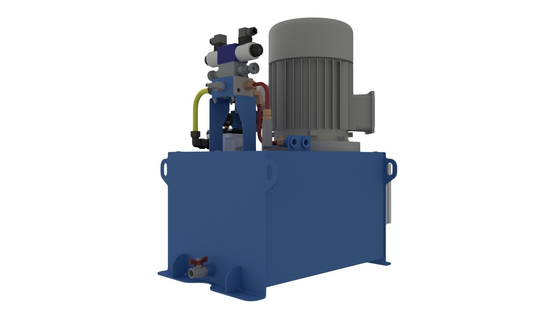 Hydraulic Power System Self-Contained 3D model_7