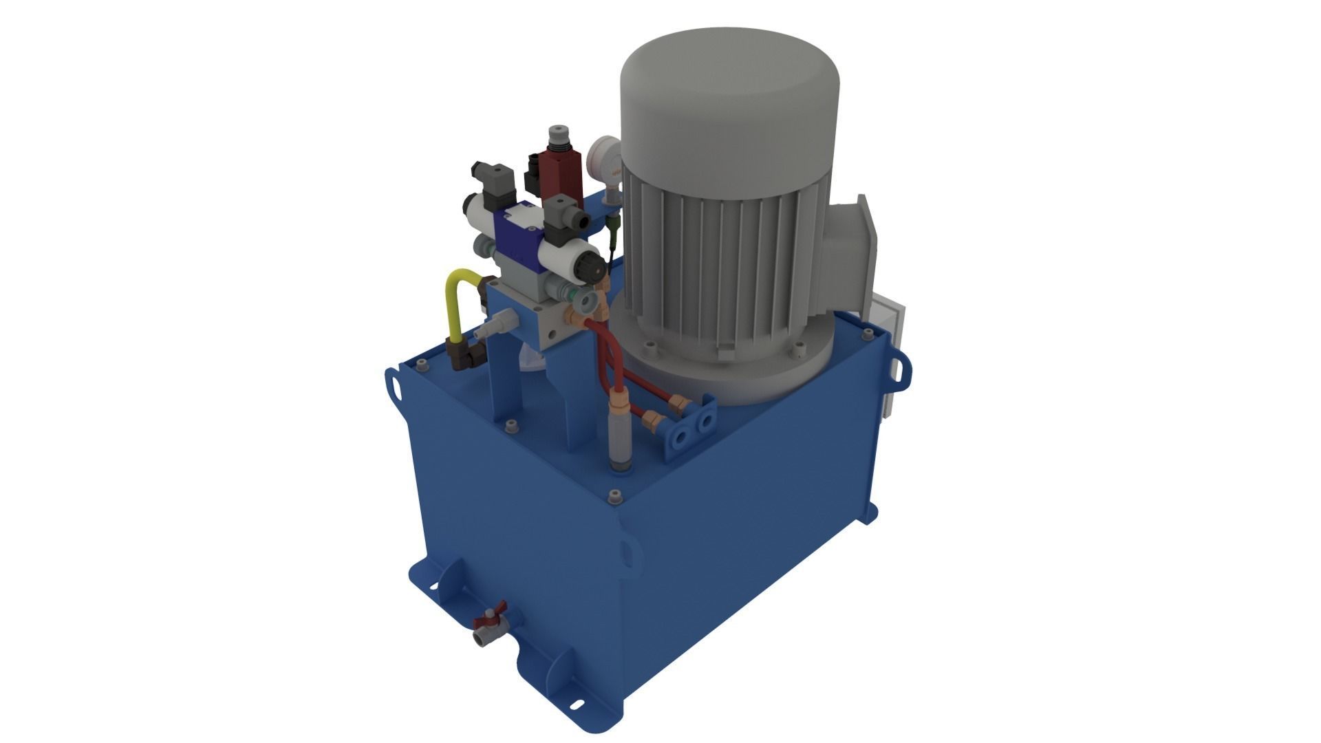 Hydraulic Power System Self-Contained 3D model_8