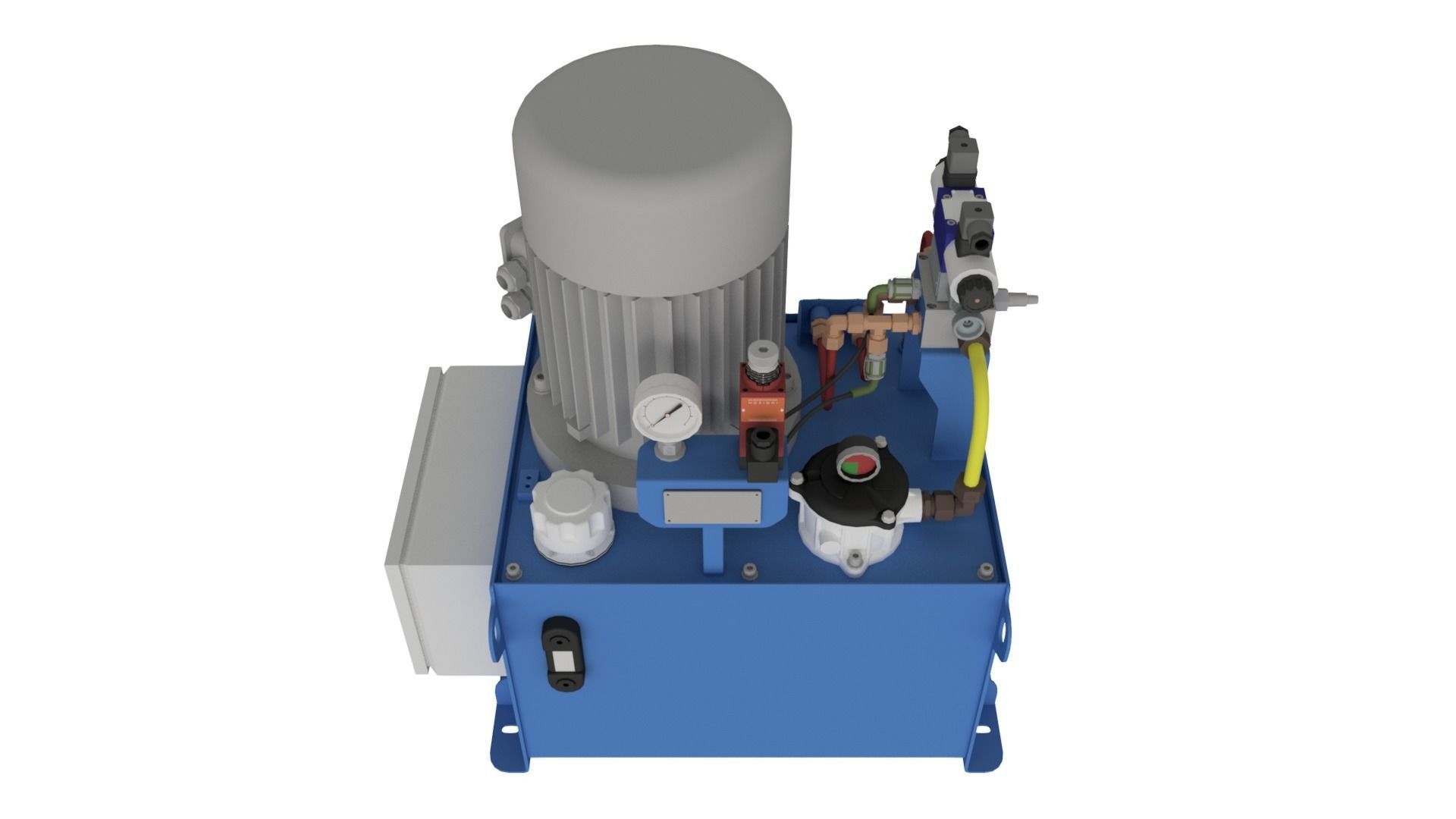 Hydraulic Power System Self-Contained 3D model_3