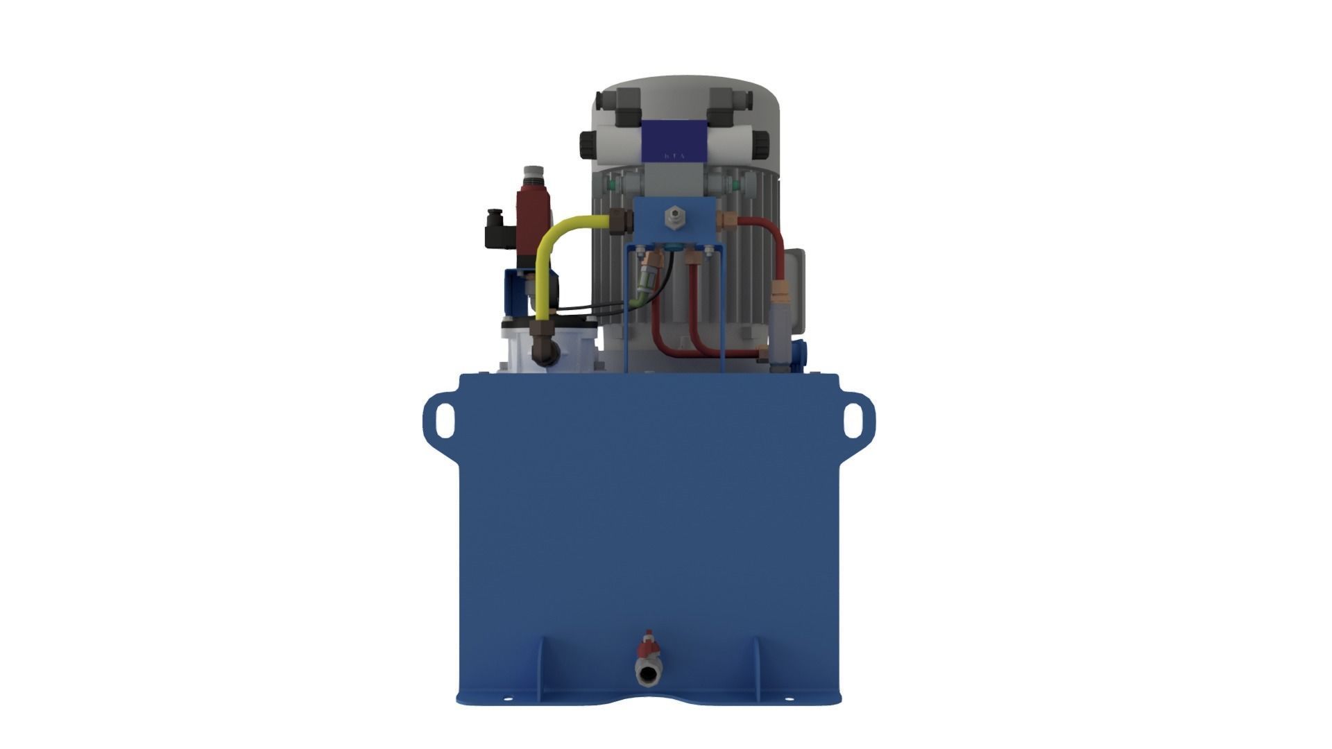 Hydraulic Power System Self-Contained 3D model_5