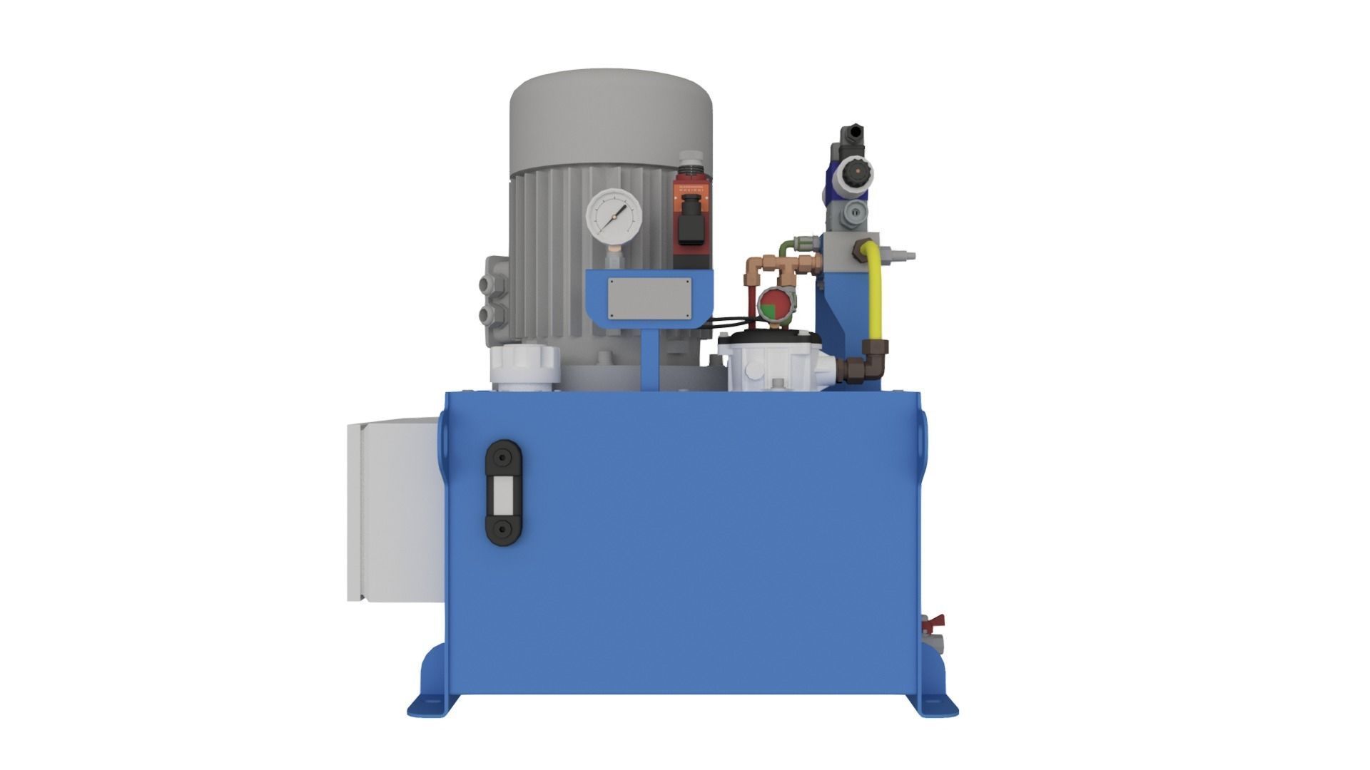 Hydraulic Power System Self-Contained 3D model_2