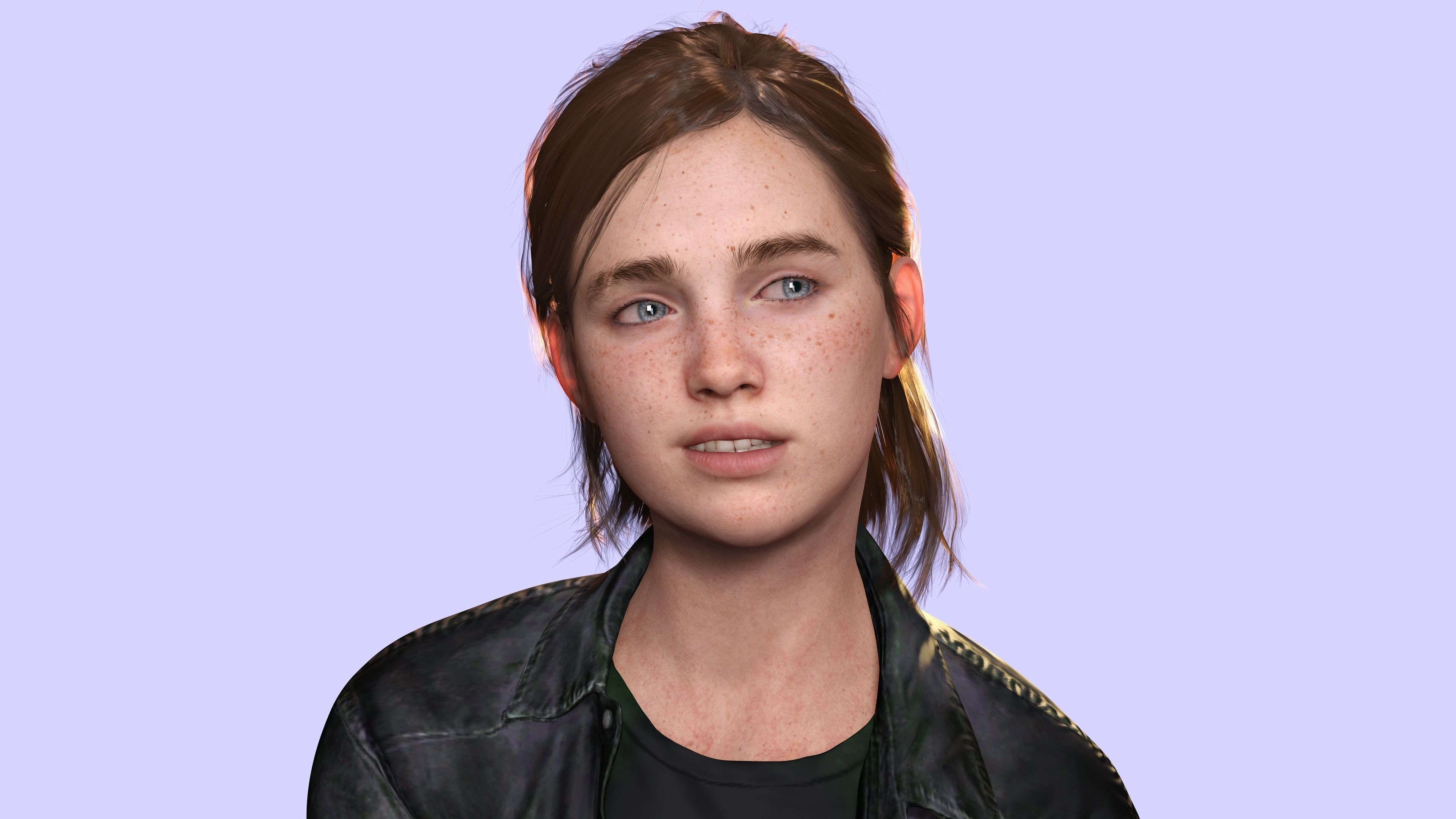 Ellie Last Of Us Full Rigged Ready Low-poly 3D model_11