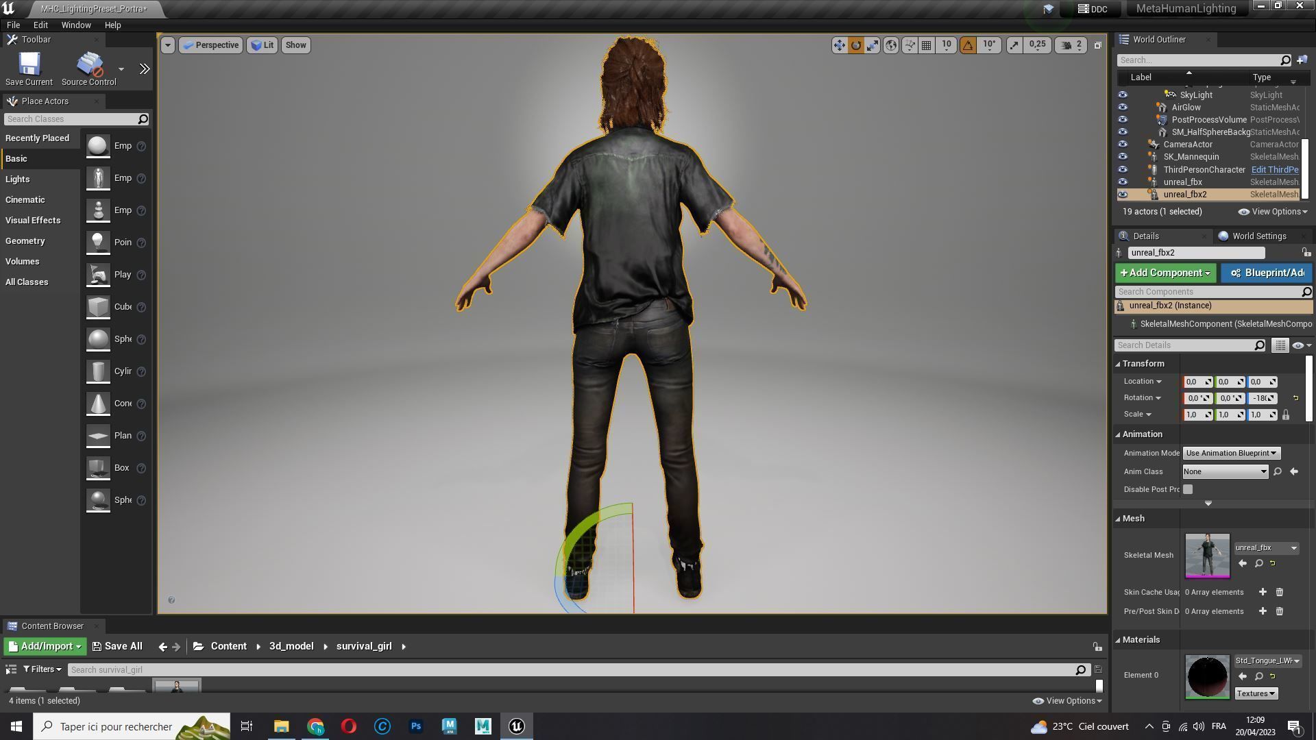 Ellie Last Of Us Full Rigged Ready Low-poly 3D model_27