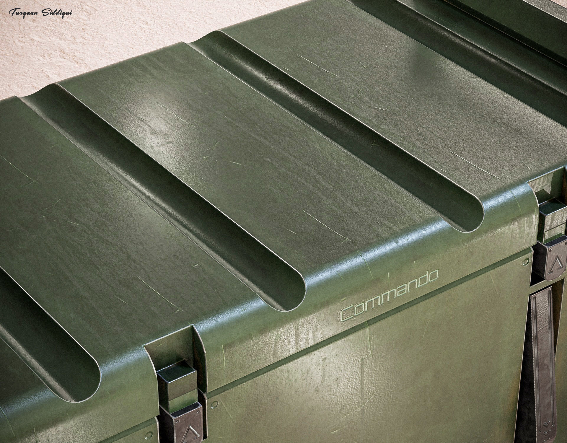 Military Weapon Crate V2 PBR Low-poly 3D model_9