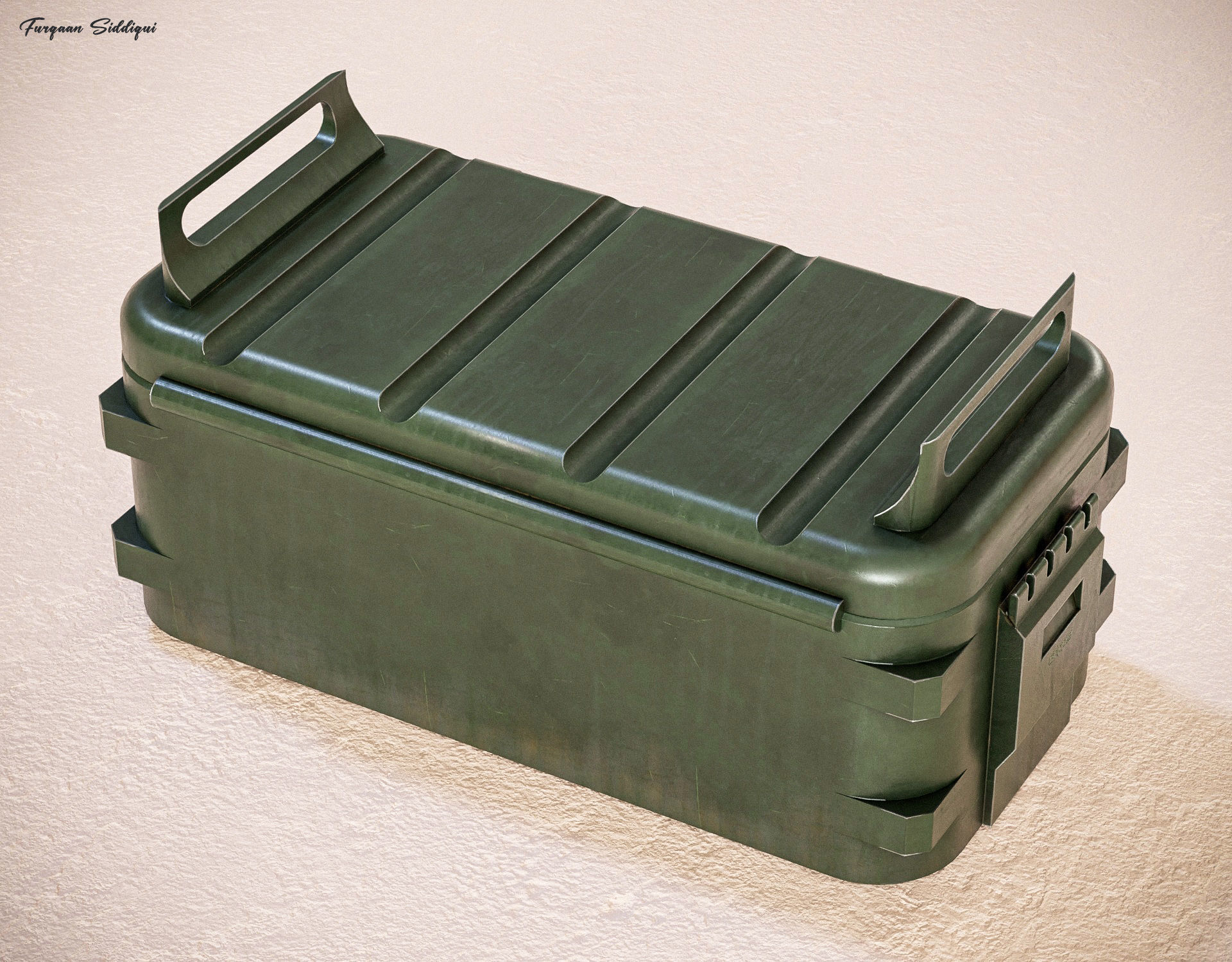 Military Weapon Crate V2 PBR Low-poly 3D model_6