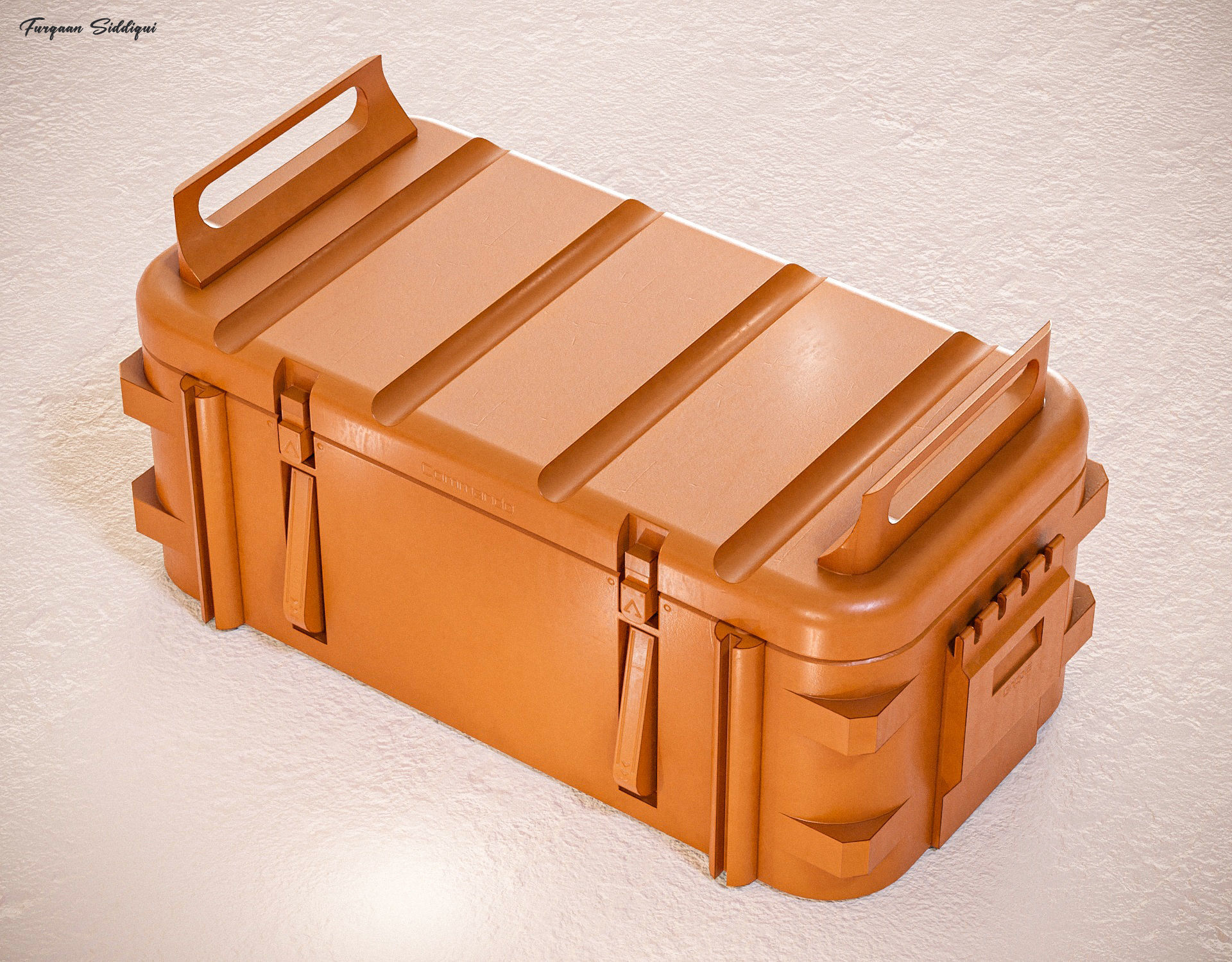 Military Weapon Crate V2 PBR Low-poly 3D model_12